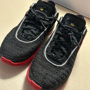 Dynamic Black and Red Men's Athletic Shoes